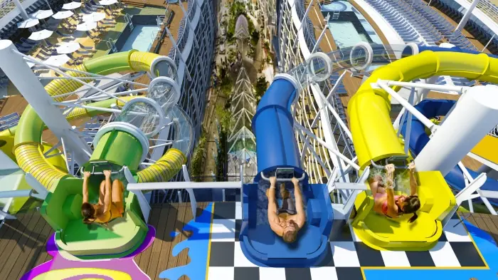 royal caribbean cruises with waterslides