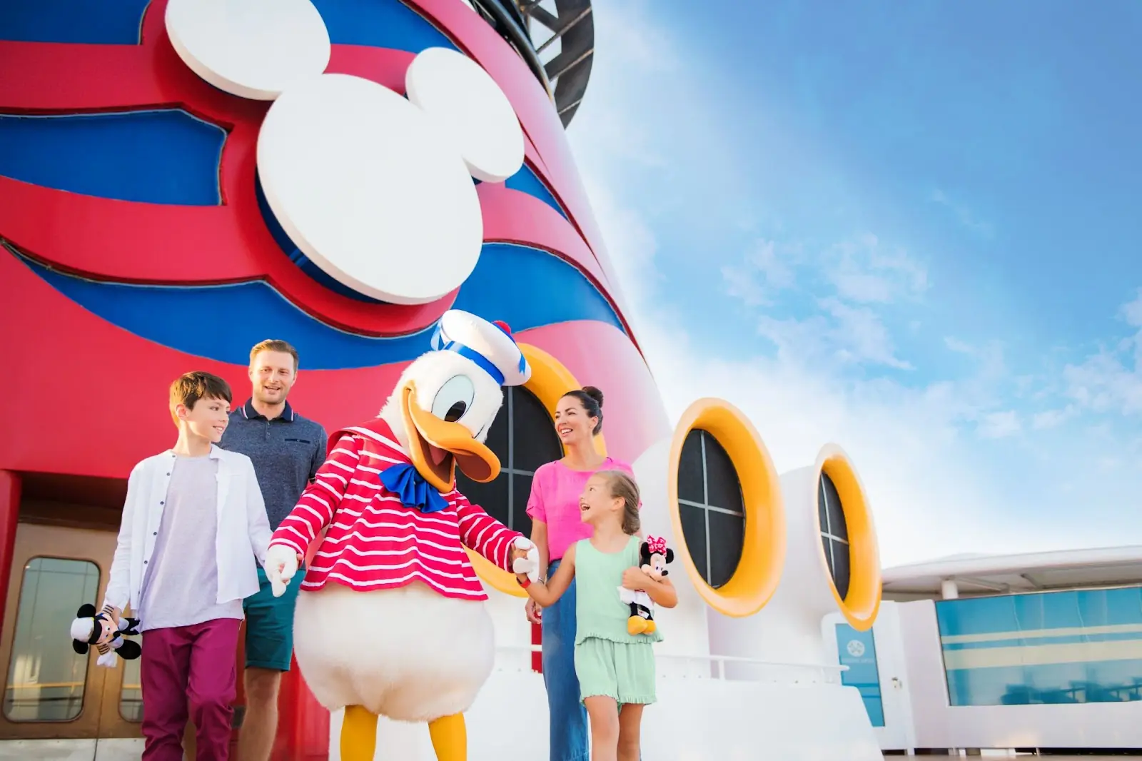 Family aboard Disney Wish