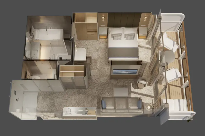 Sun Princess Penthouse Suite Layout