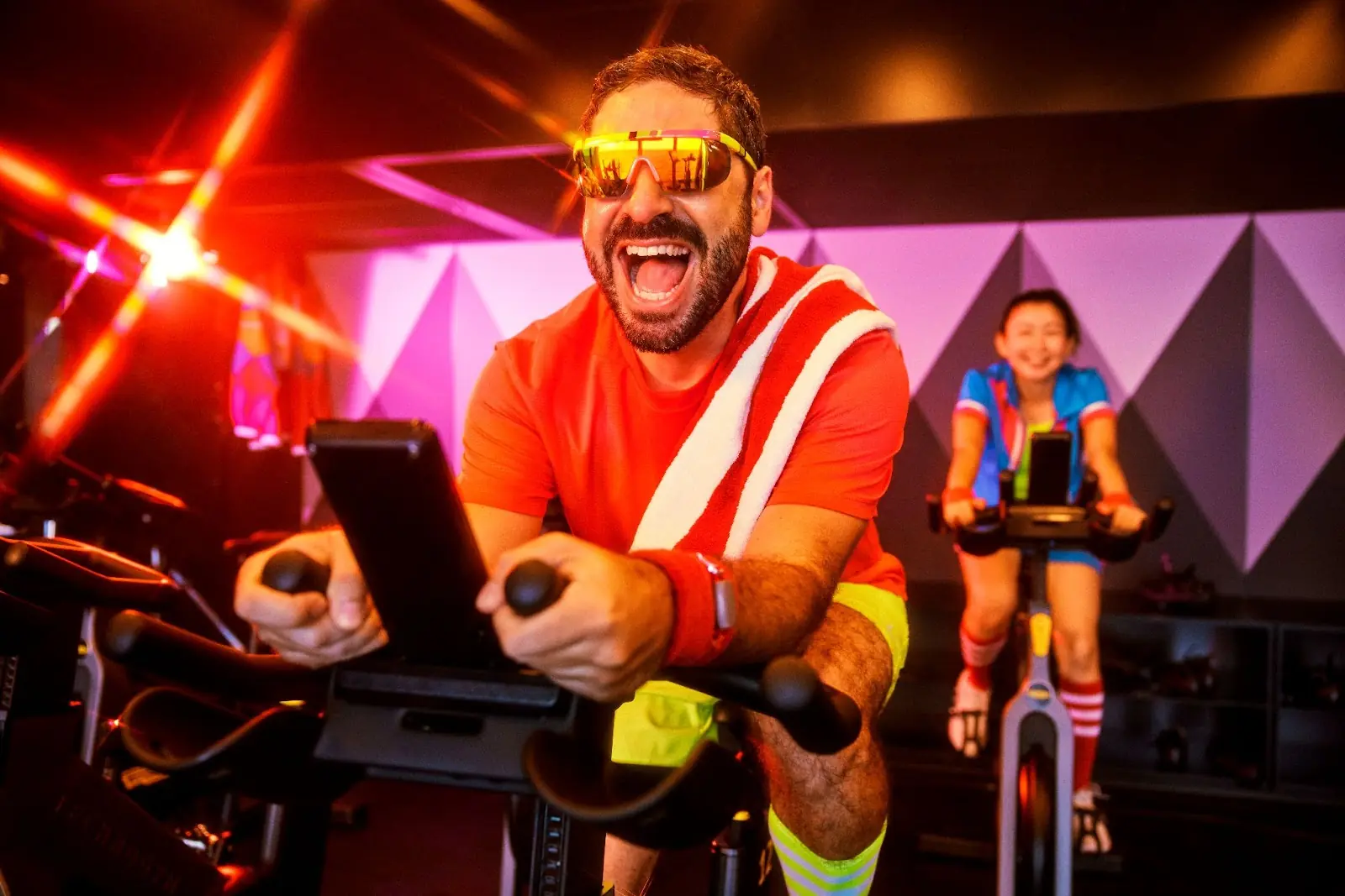 Exercise class onboard Virgin Voyages