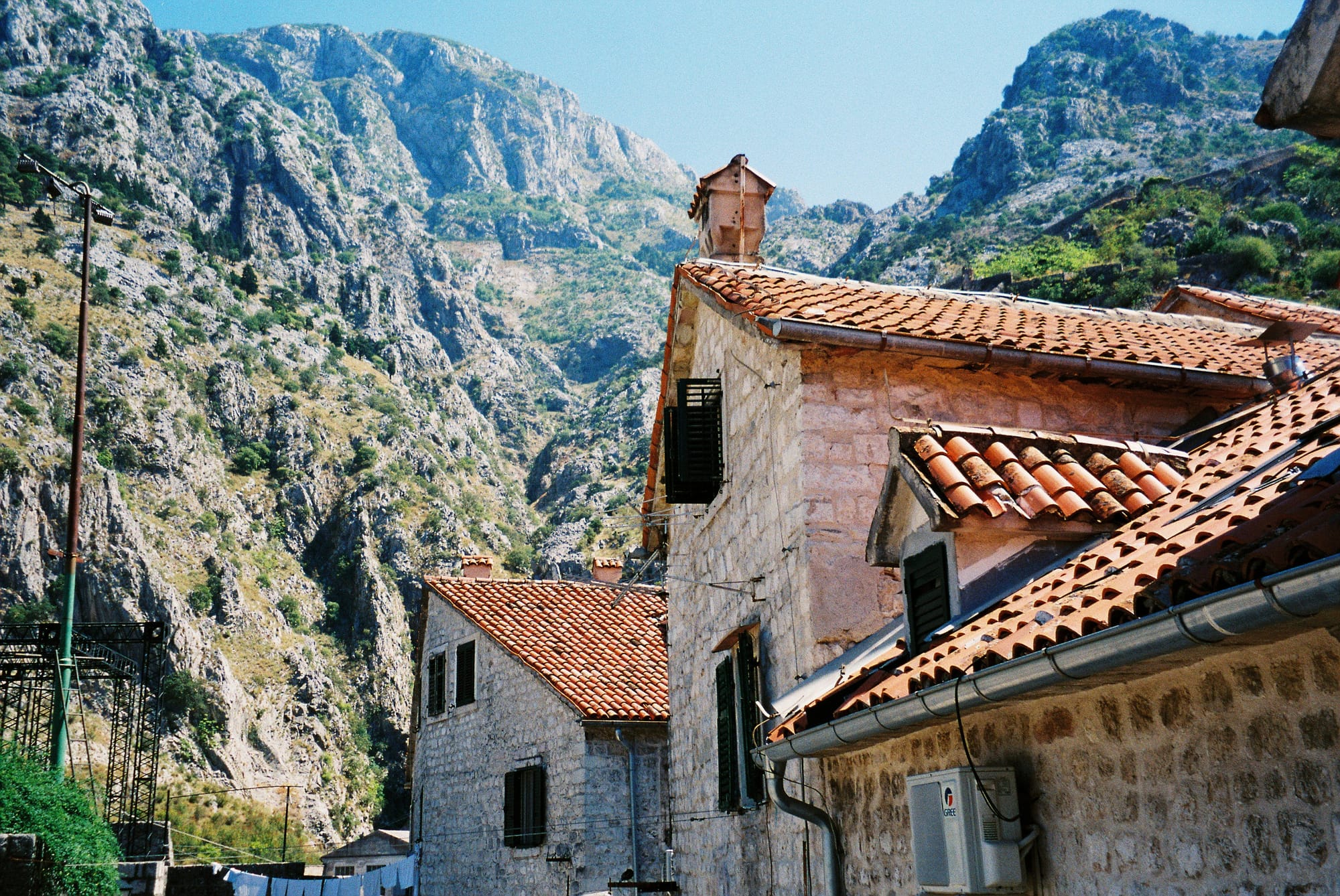 Tiled rooftops in Kotor, Montenegro