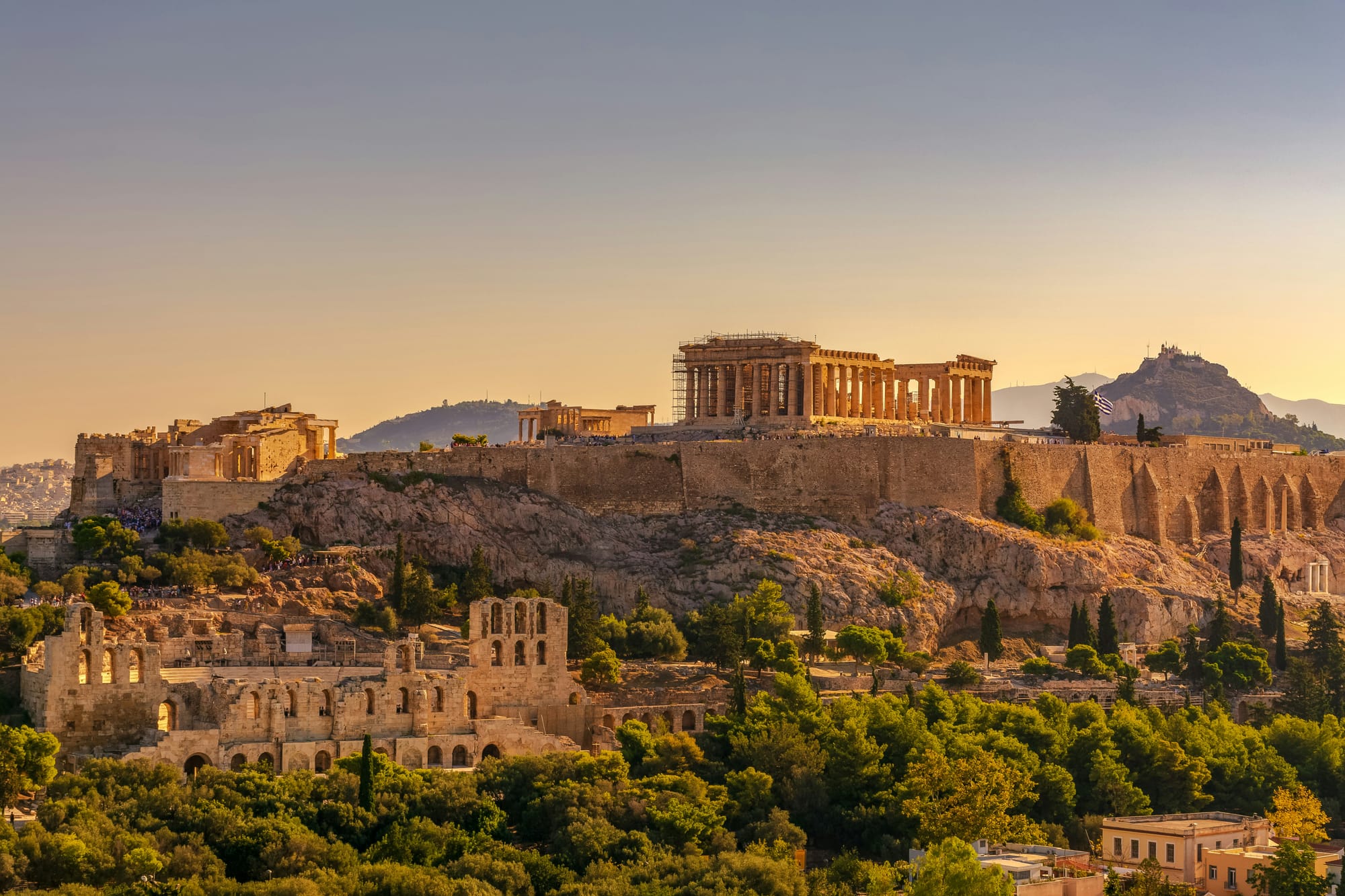 The Acropolis of Athens in Athens, Greece