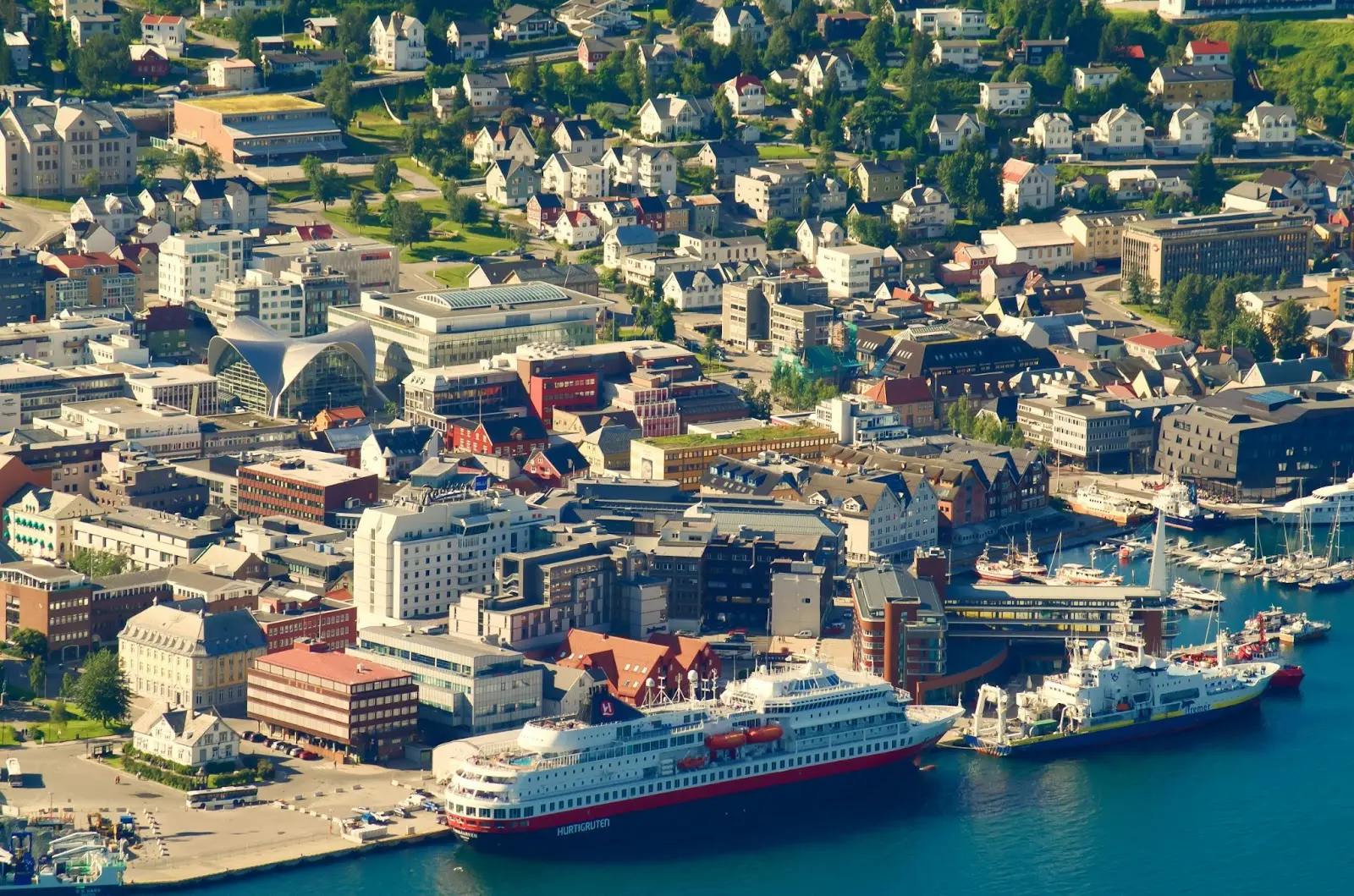 Hurtigruten docked in Tromso