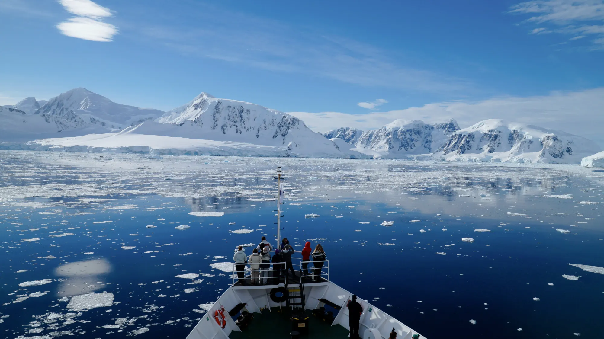 Cruising through the Neumayer Channel in Antarctica