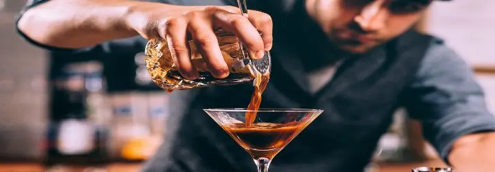 Bartender Making a Delicious Cocktail