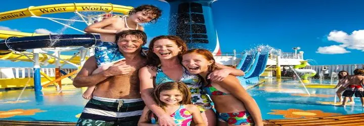 Family on a Carnival Cruise