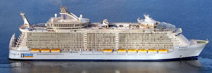 Oasis of the Seas Aerial Shot