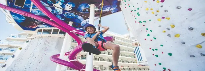 Rockclimbing on Harmony of the Seas