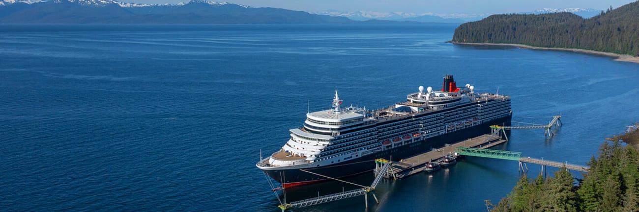 A cruise ship in Alaska