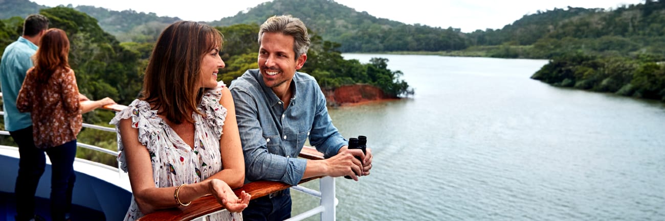 Couple on ship