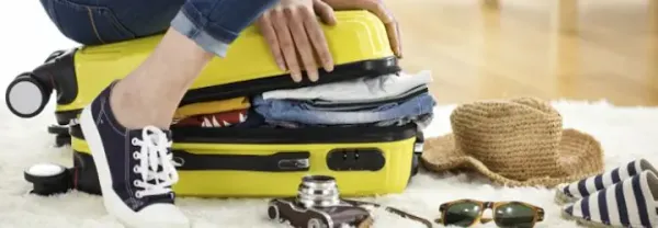 Packing suitcase